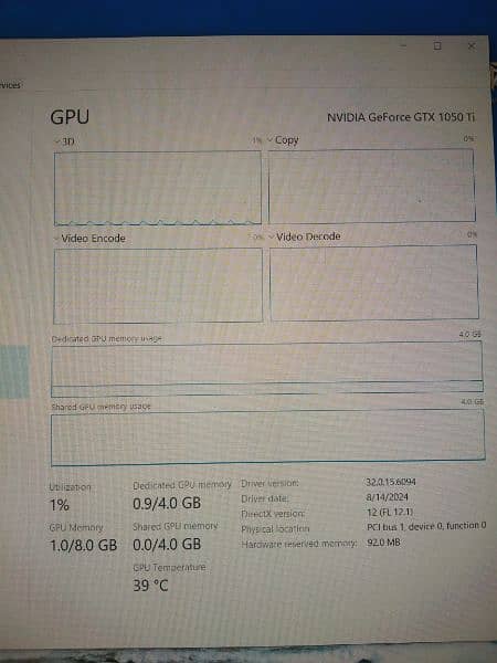 NVIDIA GeForce GTX 1050 Ti  4GB 11