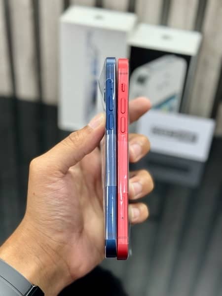 iPhone 12 256GB PTA Approved 100% Health Blue Red 2