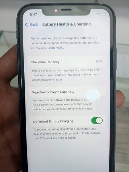 water pack 64 gb    battery health 85 jv dabba charger hai 7