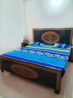 Wooden Bed Set ( 1 Year Used)