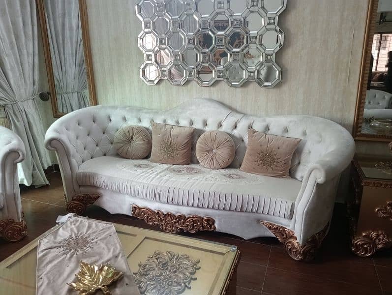 luxurious Sofa Set 3+2+1+1+Setti+3pcsTables 2