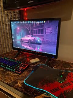 Gaming Pc with Monitor and Gaming Mechanical Keyboard