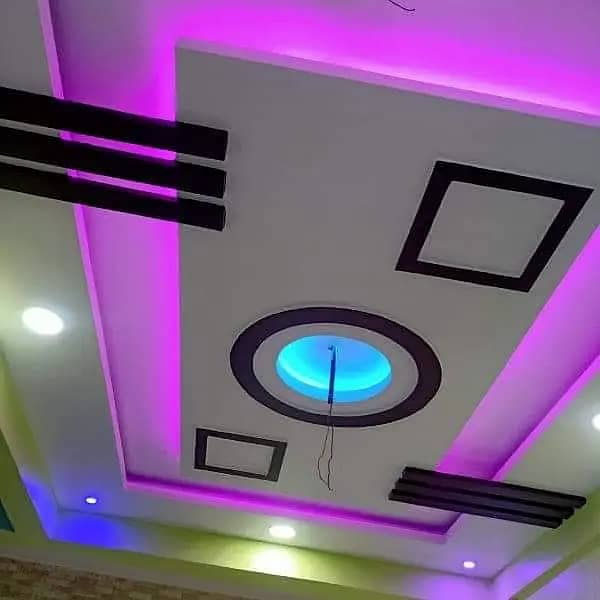 New 3D Designing fall ceiling Top Fancy Designing Gypsum Panel Ceiling 9