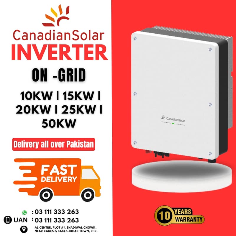 Canadian Solar Inverters | Ongrid | 10KW | 15KW | 20KW | 25KW | 50KW 1