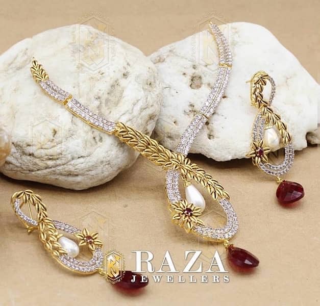 Gold Jewellery Necklace Set Starting from 150,000 Raza jewellers 2