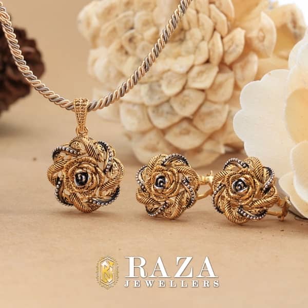 Gold Jewellery Necklace Set Starting from 150,000 Raza jewellers 6