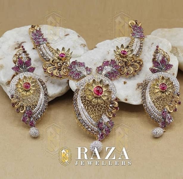 Gold Jewellery Necklace Set Starting from 150,000 Raza jewellers 9