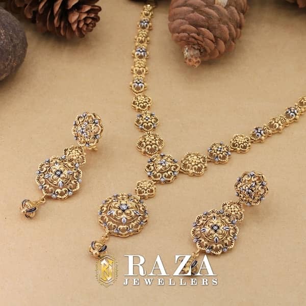 Gold Jewellery Necklace Set Starting from 150,000 Raza jewellers 11