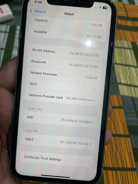 Iphone 11 64GB PTA Approved | Dual Physical Sim 6