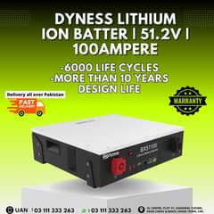 Dyness Lithium Ion Batter | 51.2V | 100Ampere 6000 Life Cycles