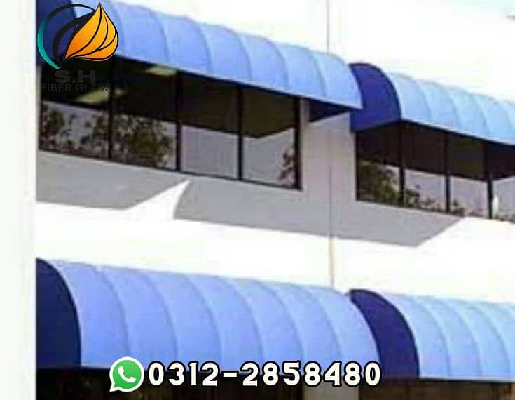 Fiber Glass works | window shade | sheet shade | car parking shade 7