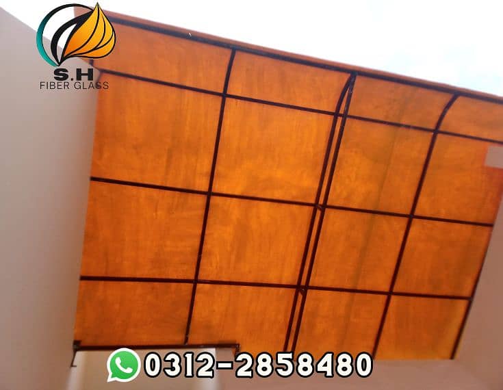 Fiber Glass works | window shade | sheet shade | car parking shade 12