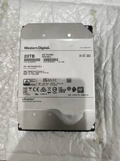 20TB Western Digital Ultrastar DC HC560 | 100% Health