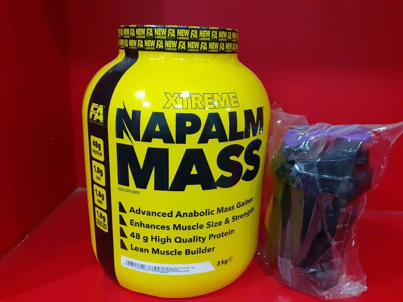 Nutrition fuel offer 100%orignal Napalm mass with shaker and tshirt 0