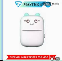 Mini Portable Pocket Thermal Printer (Random Color) 0