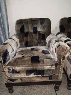 2 pair of 1 seater Sofa