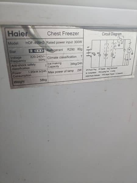 hair deep freezer Model HFD-405H3 0