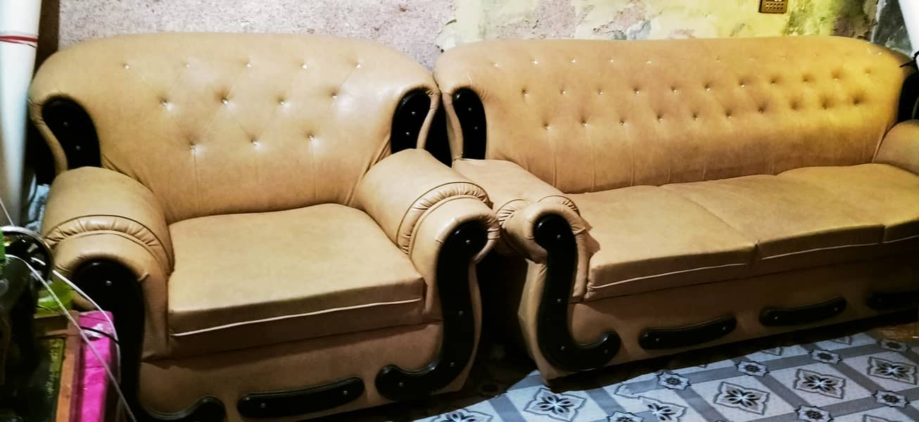 Sofa Set for Sale – 3 Seater + 2 Single Chairs 5