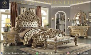 chinyoti Bed-bridal beds-bedset-carving beds-smart beds-beds