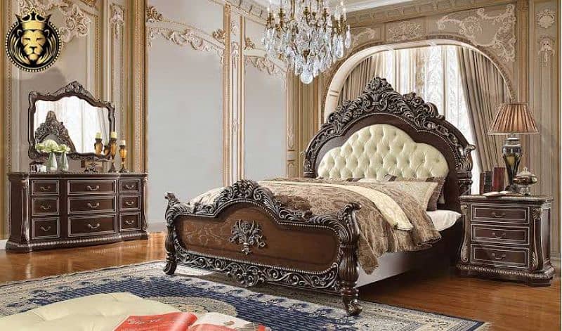 chinyoti Bed-bridal beds-bedset-carving beds-smart beds-beds 9