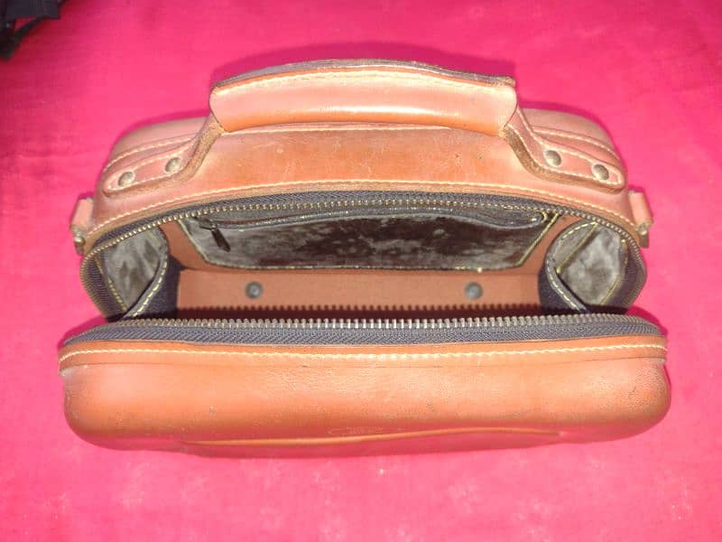 pure leather bag for camera and other accessories 1