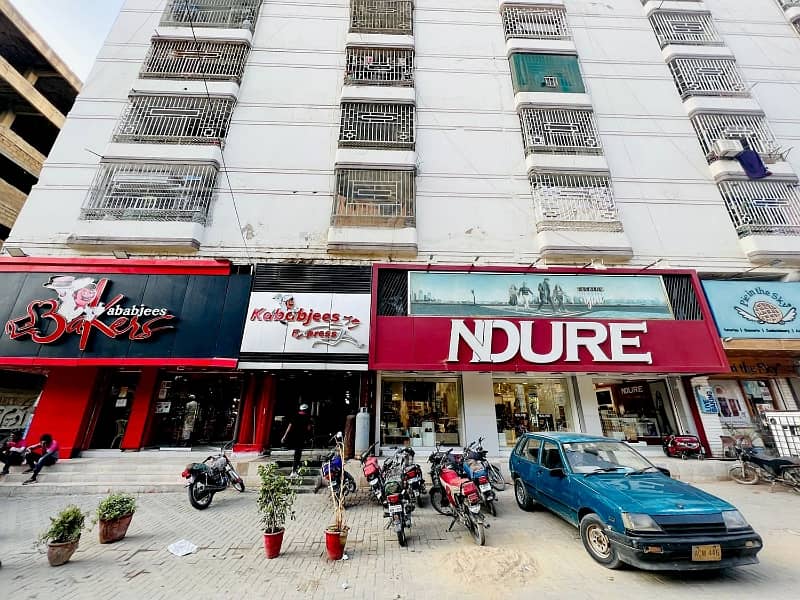 MAIN 200 FEET ROAD FACEING SHOP FOR RENT GULISTAN-E-JAUHAR BLOCK 14 0