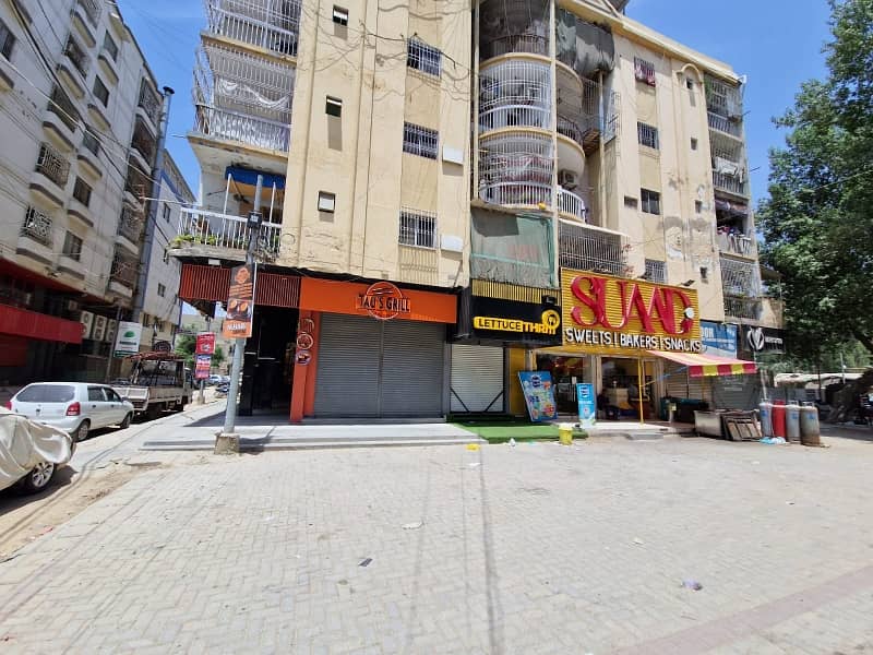 MAIN 200 FEET ROAD FACEING SHOP FOR RENT GULISTAN-E-JAUHAR BLOCK 14 7