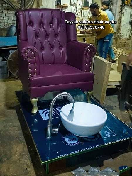 Saloon Chair/Parlour Chair/Facial Bed/Shampoo Unit/Pedicure/Trolley 5