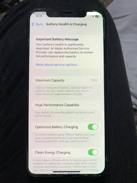 i phone x non pta 256gb bettery service 7