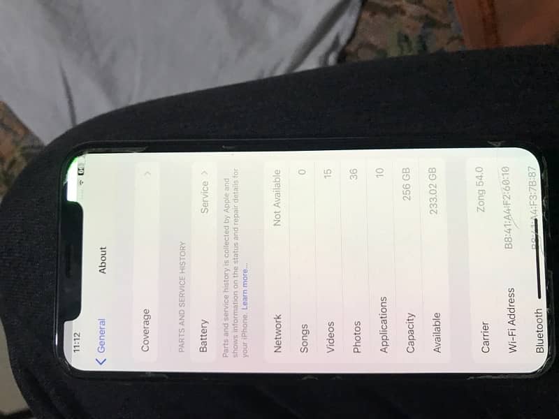 i phone x non pta 256gb bettery service 8