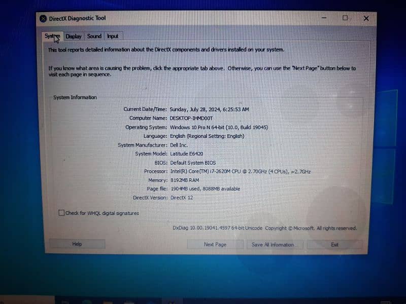 dell laptop 8gb ram corei7 3