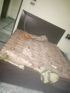 double bed condition 10/10 with new matress use only 1 month