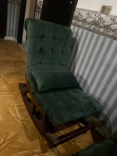 Rocking Chair Lounge Chair,Detachable Rocking Chair withut Arm Side