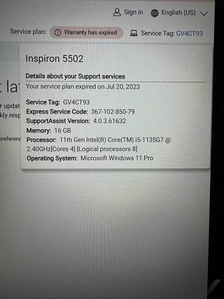 Dell Inspiron 5502 – 11th Gen, i5, Silver, 16GB RAM, 256 SSD with box 4