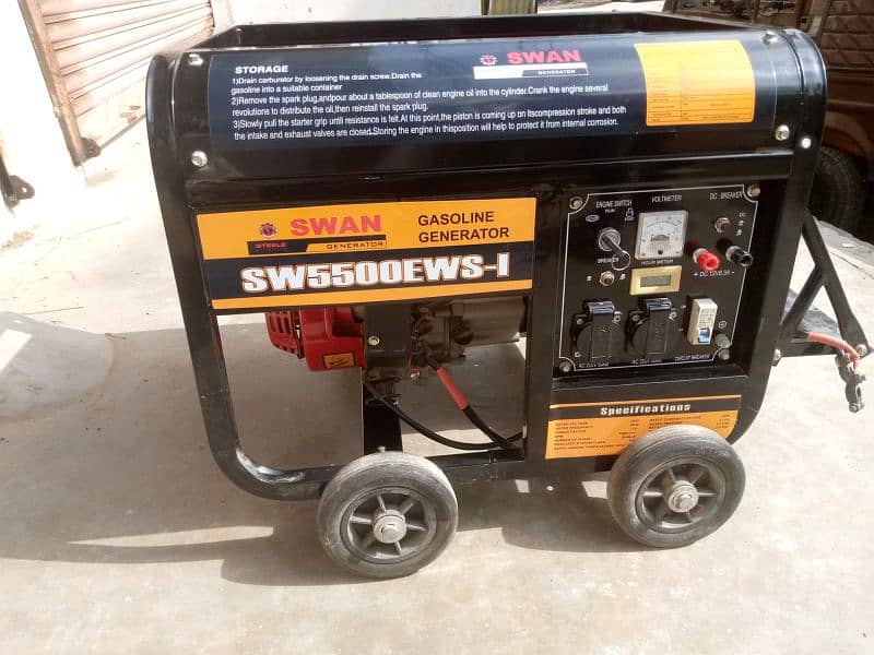 Swan SW5500EWS-1 Gas & Petrol Generator 3