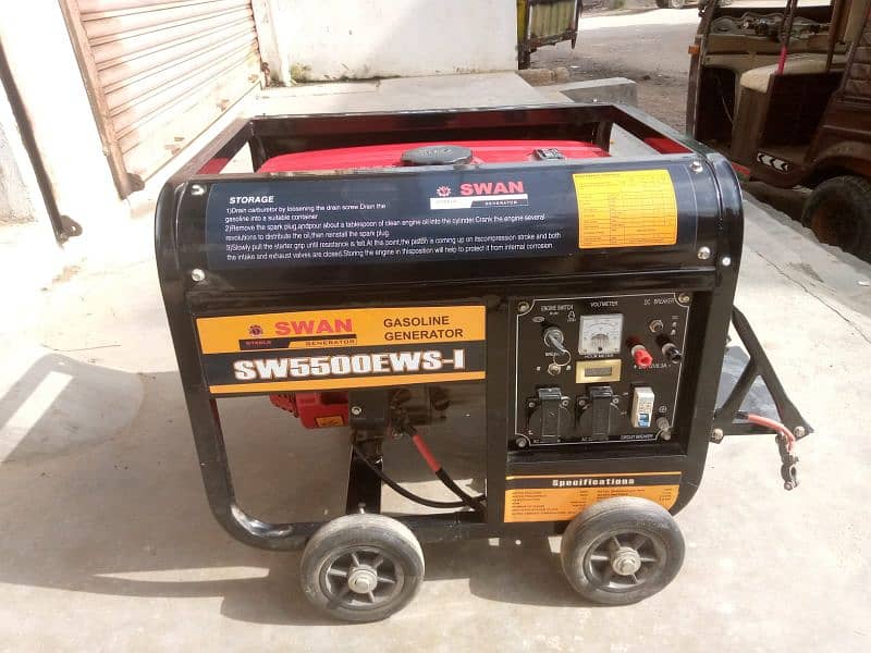 Swan SW5500EWS-1 Gas & Petrol Generator 4