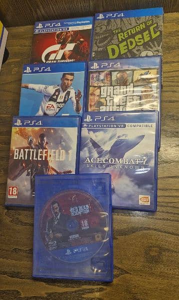 PS4 Slim | 2 Controllers | 7 Games Bundle 2