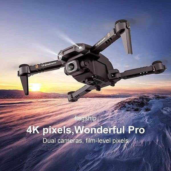 Drone with Camera for Adults, Mini WiFi 1080P 4K HD Dual Camera Drone 3