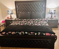 king bed set along with dressing urgent sale