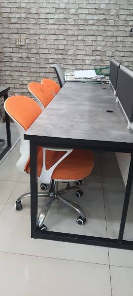 Big Office table for 6-8 people with sockets 8 x 4 feet 0