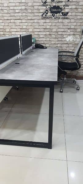 Big Office table for 6-8 people with sockets 8 x 4 feet 1