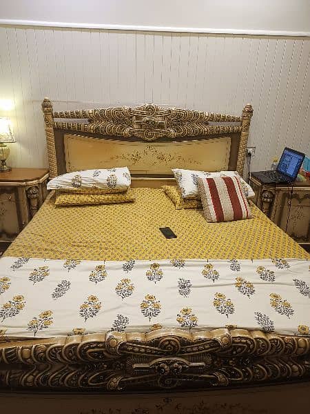 Bed Set | king Size Bed(Side with Dressing Table) | Bed Set For sale 1