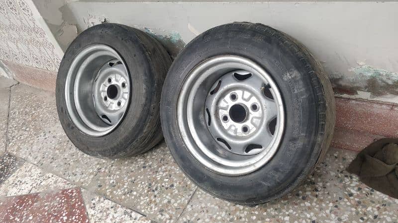 2 Rims 13 inch 8jj Deep Dish (Cultus, Mehran, Old Corolla, Khyber) 1