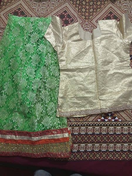 2 piece small size eastern wear suit shirt with lehnga 2