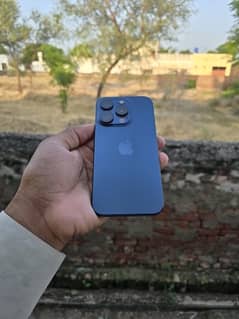 iphone 15 pro blue titanium  complete box non pta