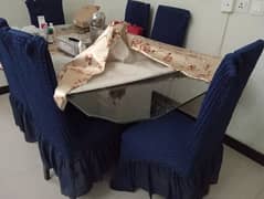 6 chairs n dinning table