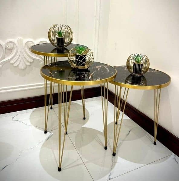 3 PCs Premium Coffee Table | Side Table 2