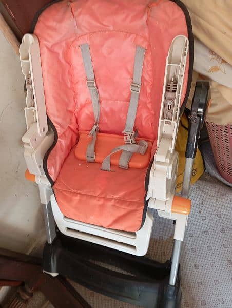 baby high chair +Baby play pan 2 in 1 0