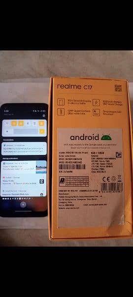 Realme C17 6/128 type c fast charging 3