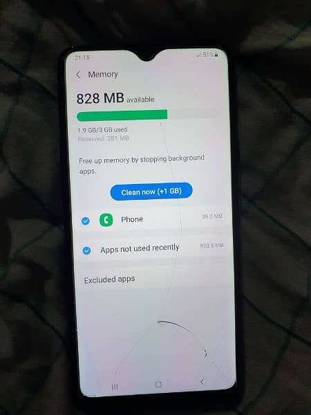 Samsung A20s 3/32 GB PTA Official Complaint touch Crack woking 100% 8